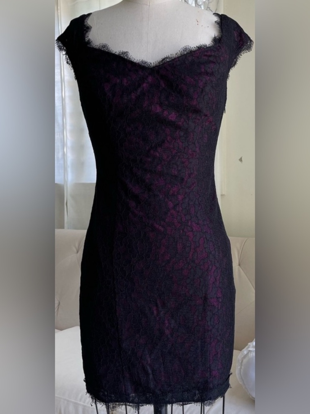 Guess Black Lace Dress